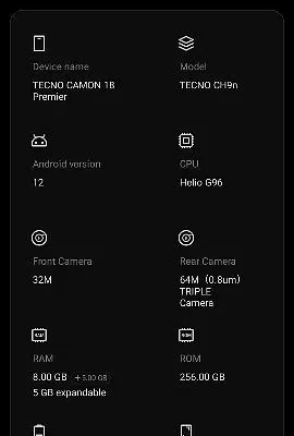 Please read full add Tecno camon 18 Premier and poco M3