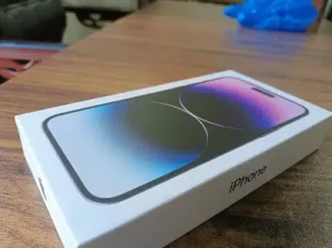 iphone 14 pro max box pack USA model deep purple color 128GB